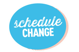 Schedule change logo